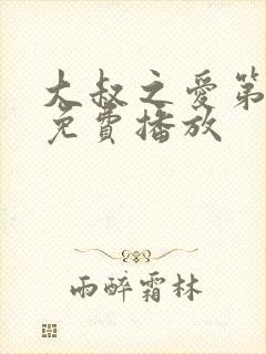 大叔之爱第一季免费播放