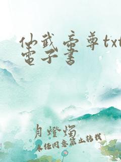 仙武帝尊txt电子书