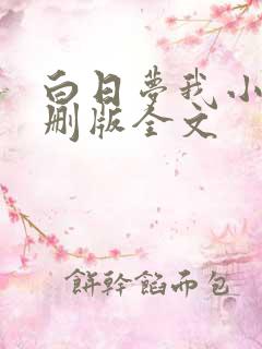 白日梦我小说未删版全文