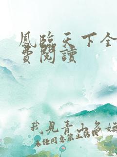 凤临天下全文免费阅读