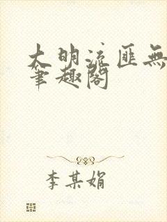 大明流匪无弹窗笔趣阁