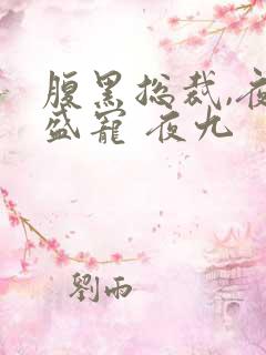 腹黑总裁,夜夜盛宠 夜九