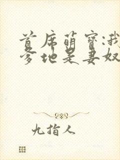 首席萌宝:我家爹地是妻奴 木子雨霏