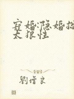 宠婚:隐婚总裁太狼性