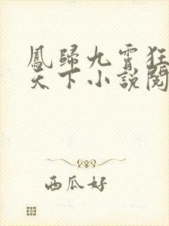 凤归九霄狂妃逆天下小说阅读