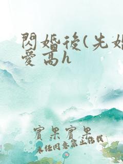闪婚后(先婚后爱高h