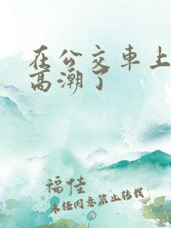 在公交车上被弄高潮了
