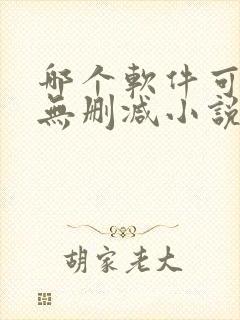 哪个软件可以看无删减小说