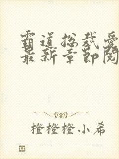 霸道总裁爱上我最新章节阅读