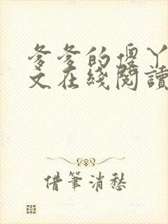 爹爹的傻丫头全文在线阅读小说
