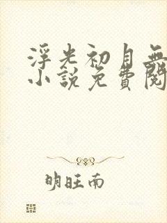 浮光初月无归期小说免费阅读