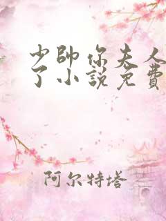 少帅你夫人又跑了小说免费阅读