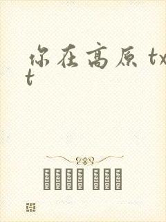 你在高原 txt