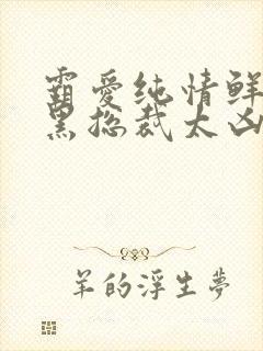 霸爱纯情鲜妻腹黑总裁太凶猛
