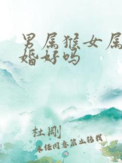 男属猴女属猴配婚好吗