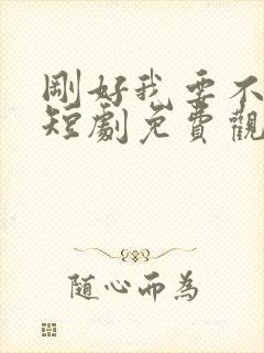 刚好我要不爱你短剧免费观看