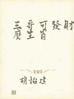 三哥可发财是什么生肖