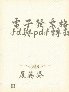电子发票格式ofd与pdf转换