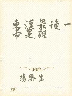 东汉最后一个皇帝是谁