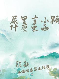 尿里有小颗粒是什么东西