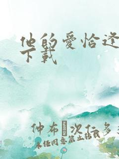 他的爱恰逢其时下载