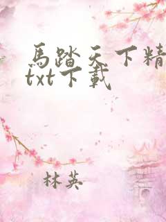 马踏天下精校版txt下载