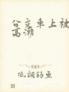 公交车上被人弄高潮
