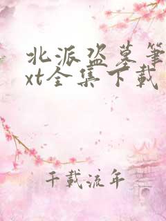 北派盗墓笔记txt全集下载完本免费