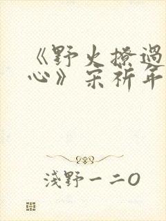 《野火撩过姐姐心》宋祈年