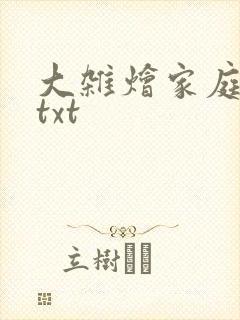 大杂烩家庭小说txt