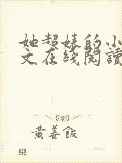 她超婊的小说全文在线阅读