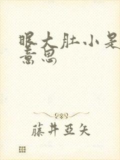 眼大肚小是什么意思
