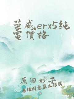 荣威erx5纯电价格