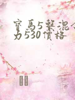 宝马5系混合动力530价格