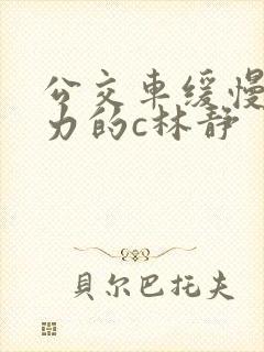 公交车缓慢而有力的c林静