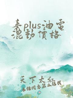 秦plus油电混动价格