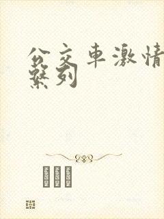 公交车激情肉欲系列