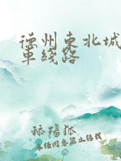 德州东北城公交车线路