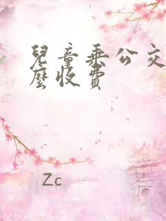 儿童乘公交车怎么收费
