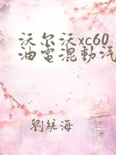 沃尔沃xc60油电混动汽车