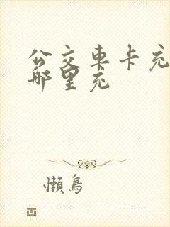 公交车卡充钱在哪里充