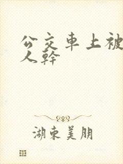 公交车上被陌生人干