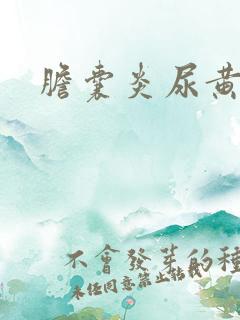 胆囊炎尿黄吗?
