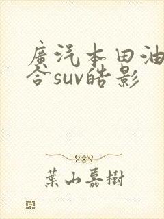 广汽本田油电混合suv皓影