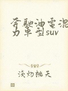 奔驰油电混合动力车型suv