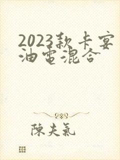 2023款卡宴油电混合
