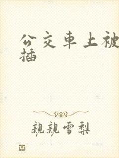 公交车上被男人插