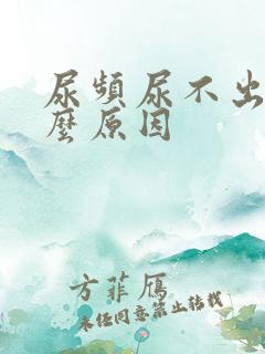 尿频尿不出是什么原因