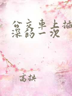 公交车上插的最深的一次