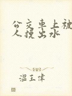 公交车上被陌生人摸出水